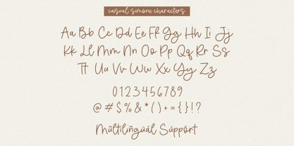 Casual Simone Font Poster 6