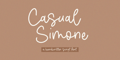 Casual Simone Font Poster 1