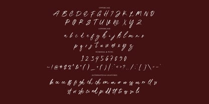 Sour Berry Signature Font Poster 8