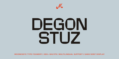 Degon stuz Font Poster 1