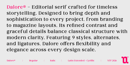 Dalore Font Poster 10