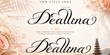 Beautiful Danila Italic Font Poster 6