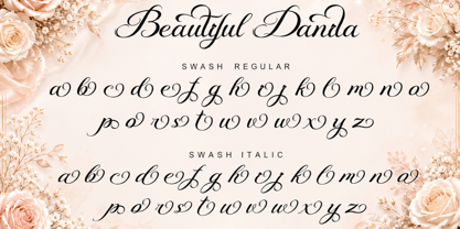 Beautiful Danila Italic Font Poster 11