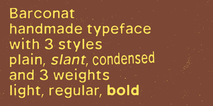 Barconat Font Poster 5