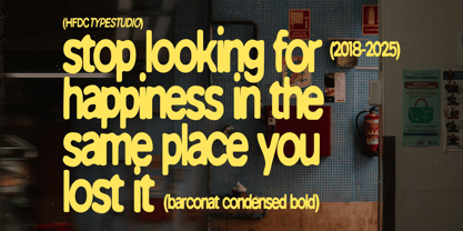 Barconat Font Poster 9