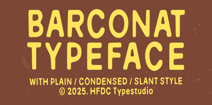 Barconat Font Poster 1
