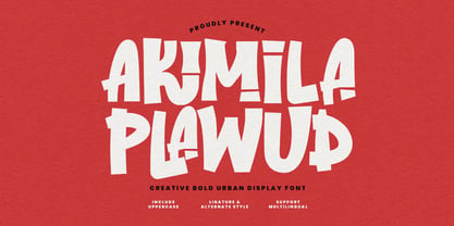 MC Akimila Plawud Font Poster 1