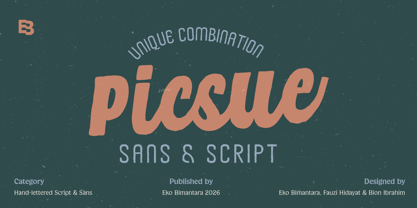 Picsue Font Poster 1