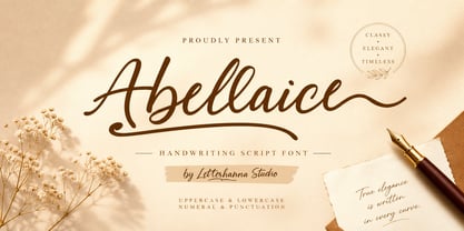 Abellaice Font Poster 1