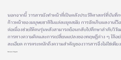 Warasarn Font Poster 4