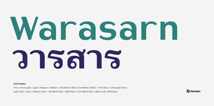 Warasarn Font Poster 1