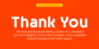 Robuwa Rounded Font Poster 10