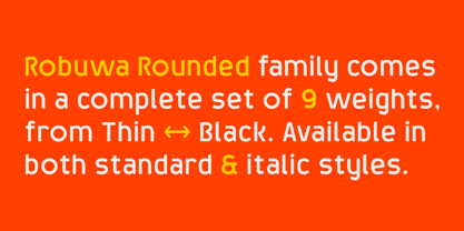 Robuwa Rounded Font Poster 3