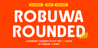 Robuwa Rounded Font Poster 1