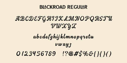 Blackroad Font Poster 10