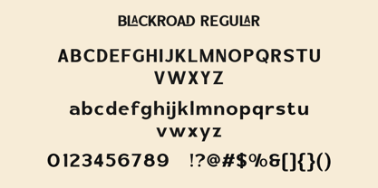 Blackroad Font Poster 9
