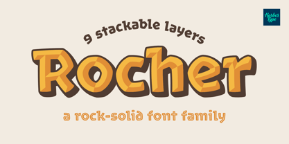 Rocher Font Poster 1