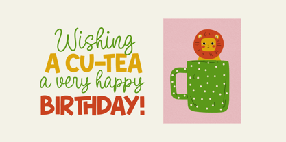Cutie Slime Font Poster 6