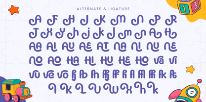 Alvine Font Poster 9