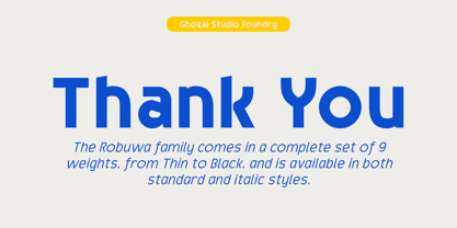 Robuwa Font Poster 10