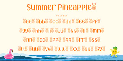Summer Pineapple Font Poster 8