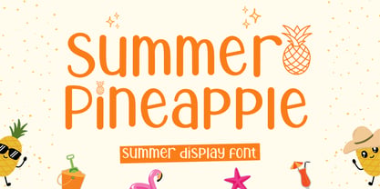 Summer Pineapple Font Poster 1