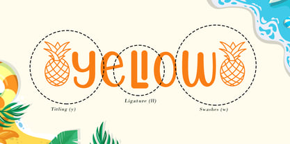Summer Pineapple Font Poster 6