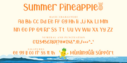 Summer Pineapple Font Poster 7