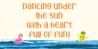 Summer Pineapple Font Poster 5