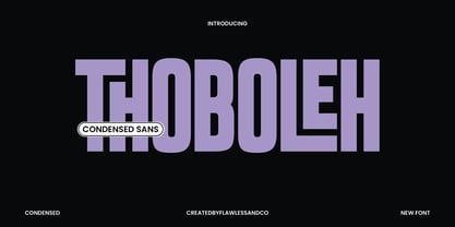 Thoboleh Font Poster 1