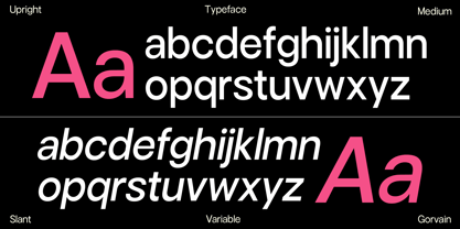 Gorvain Font Poster 2