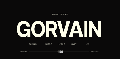 Gorvain Font Poster 1
