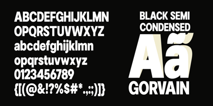 Gorvain Font Poster 13