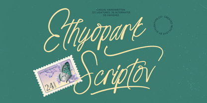 Ethyopark Scriptov Font Poster 1