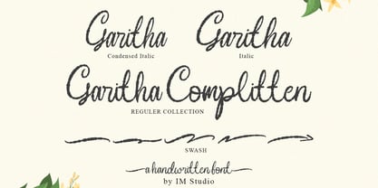 Garitha Complitten Font Poster 9