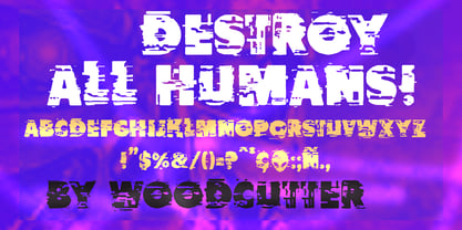 Destroy All Humans Font Poster 5