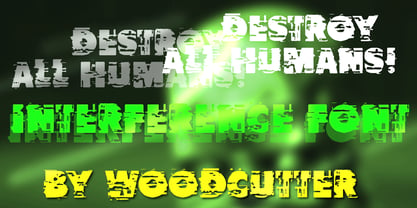 Destroy All Humans Font Poster 1