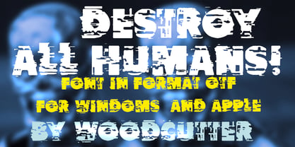Destroy All Humans Font Poster 4