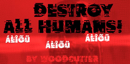 Destroy All Humans Font Poster 2