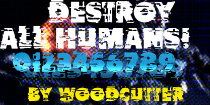 Destroy All Humans Font Poster 6
