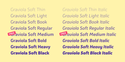 Graviola Soft Font Poster 9