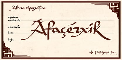 Paleografa Font Poster 5