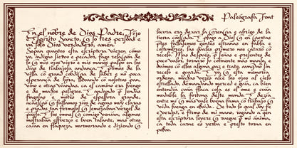 Paleografa Font Poster 4