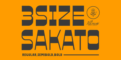 SCC Sakato Font Poster 1
