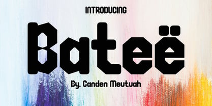 Bateë Font Poster 1