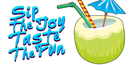 Sipjoy Font Poster 2