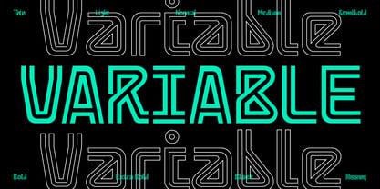Berona Stripes Font Poster 12