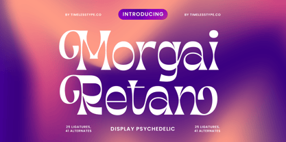 Morgai Retan Font Poster 1