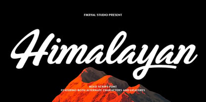 Himalayan Font Poster 1