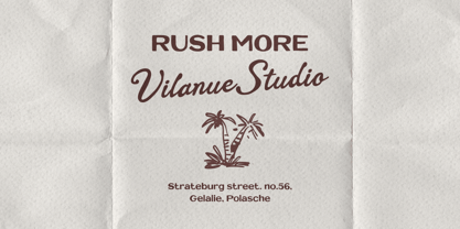 Sunset Palm Font Poster 7